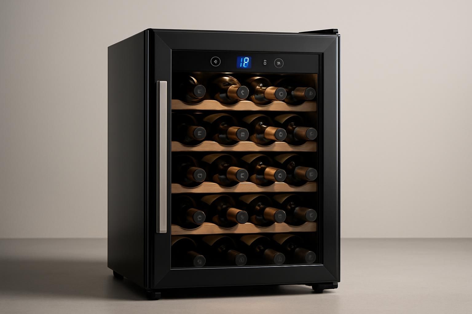 découvrez la cave à vin connectée candy cwc023, capable de conserver jusqu'à 23 bouteilles dans des conditions optimales grâce à ses fonctions intelligentes et son design moderne.