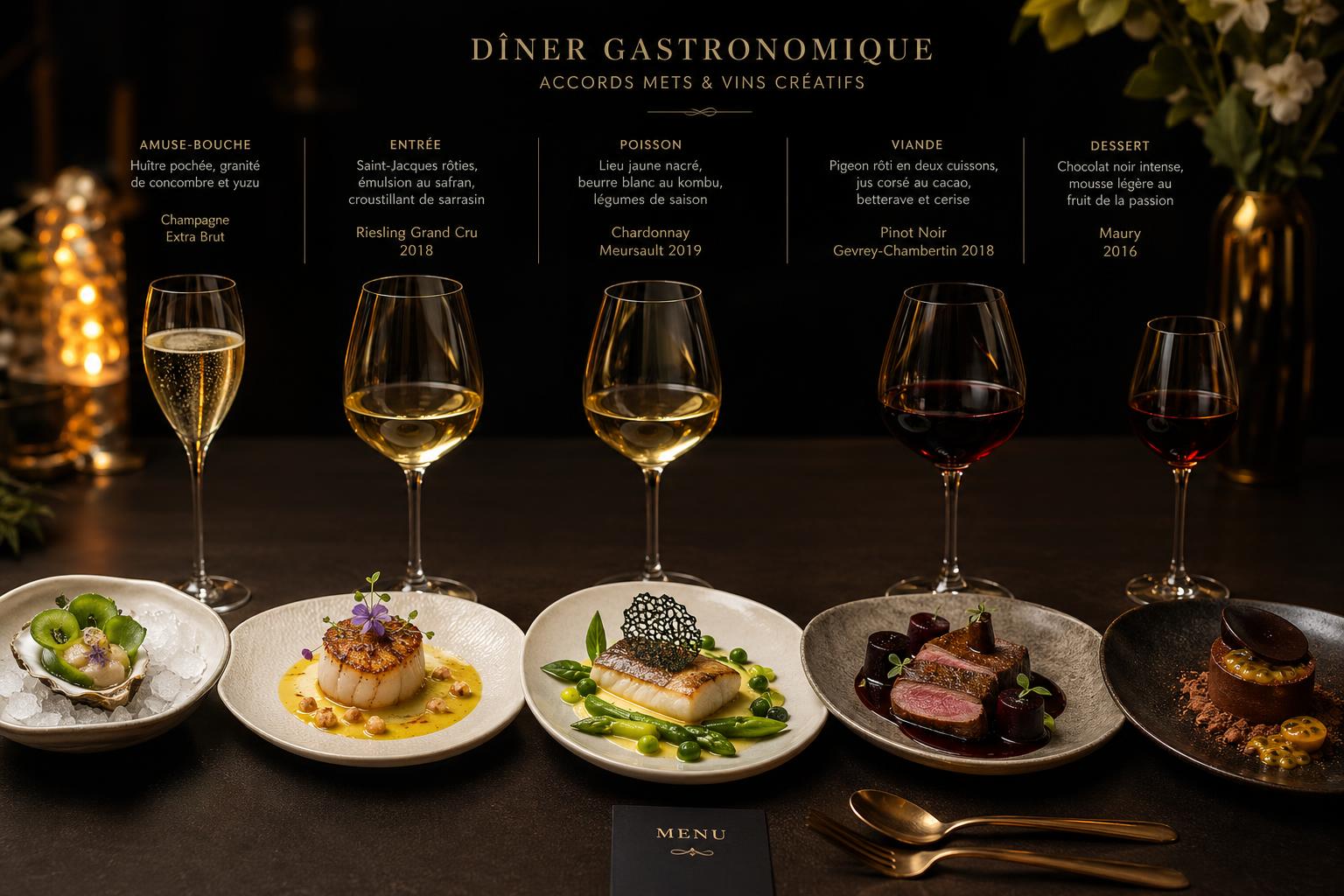 découvrez comment choisir l'accord mets et vins parfait pour sublimer vos repas et ravir vos convives grâce à nos conseils experts.
